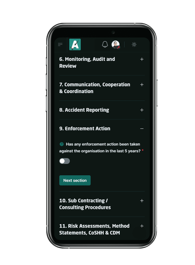 SSG Assessed mobile application